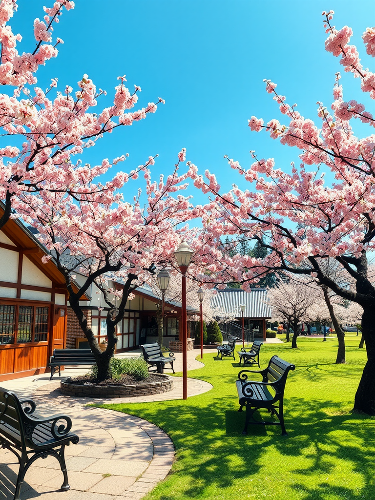 Flowering Cherry Tree Garden