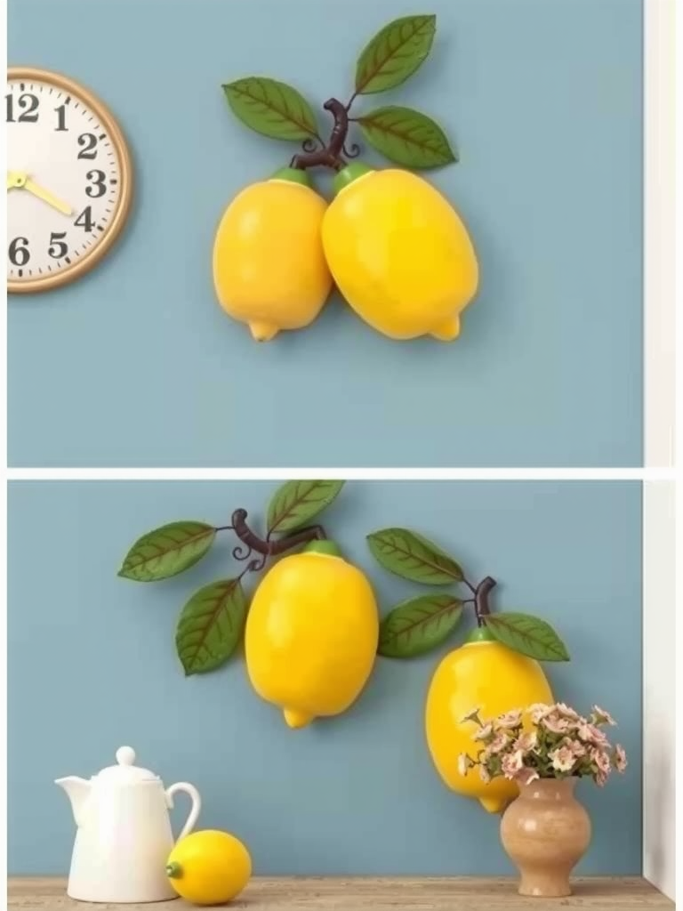 Lemon Inspired Wall Clocks