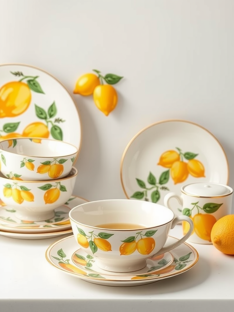 Lemon-Themed Dishware