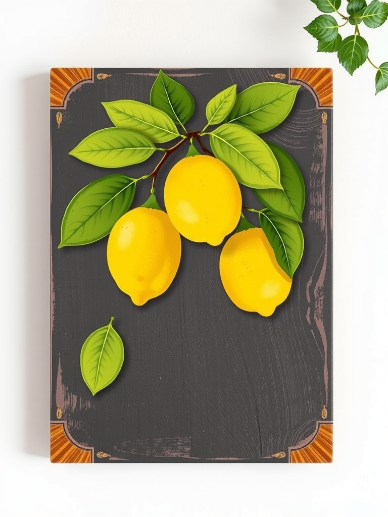 Lemon-Themed Wall Art