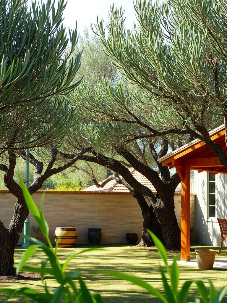 Lush Olive Trees