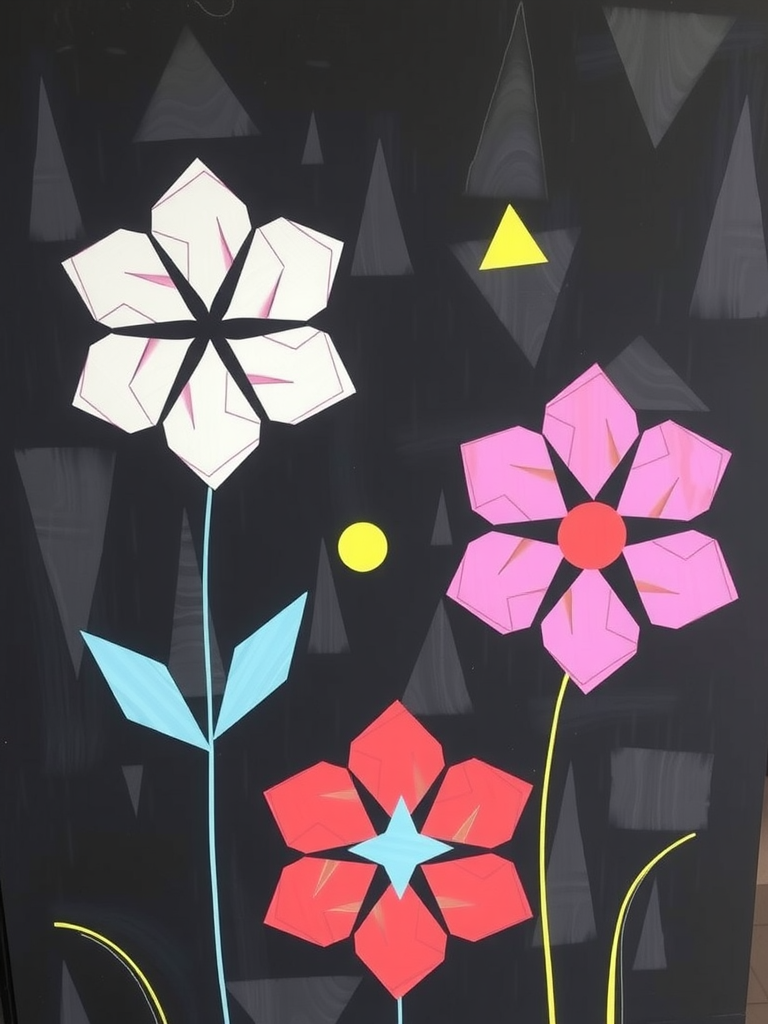 Modern Geometric Flowers