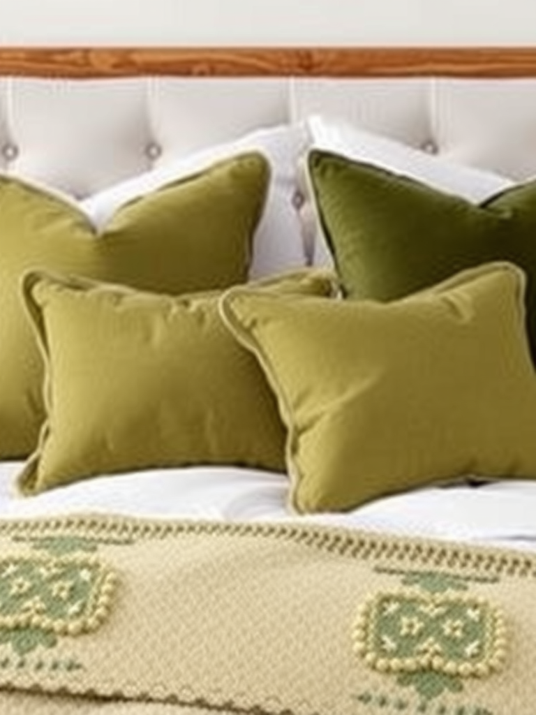 Olive Green Accent Pillows