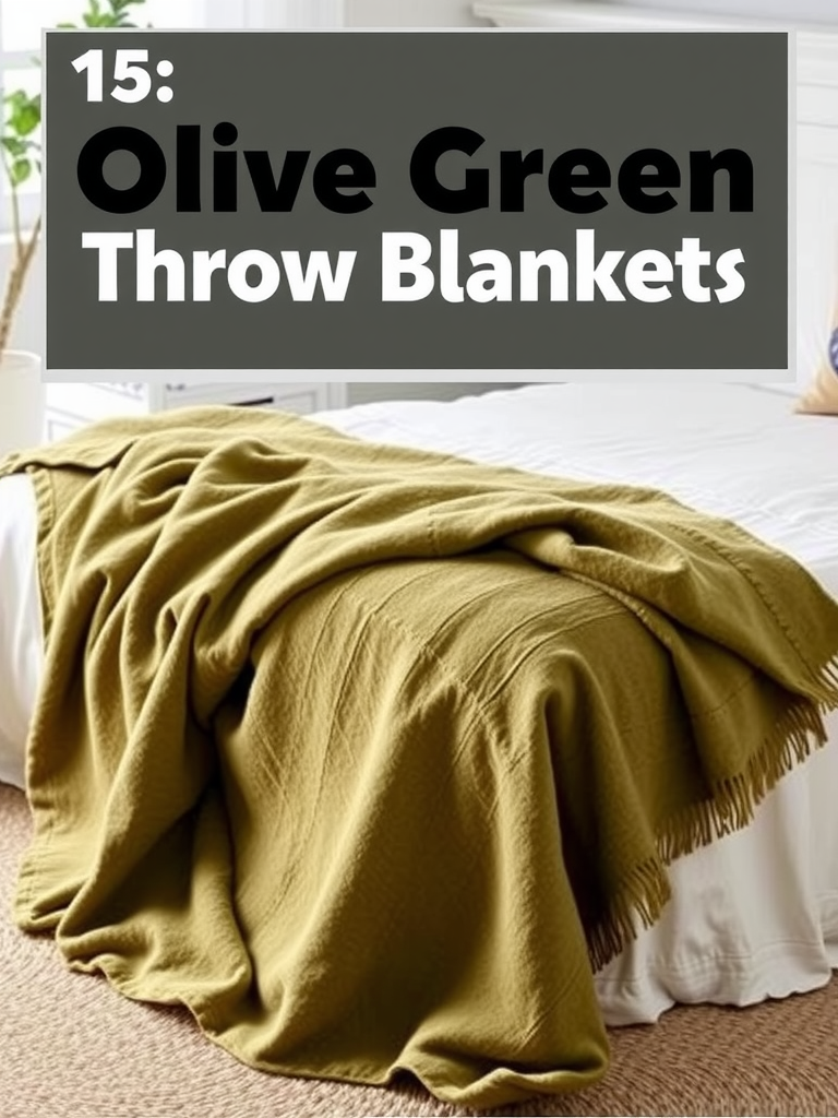 Olive Green Throw Blankets