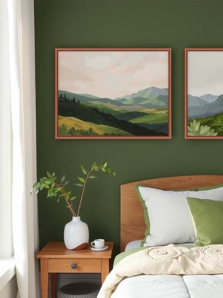 Olive Green Wall Art