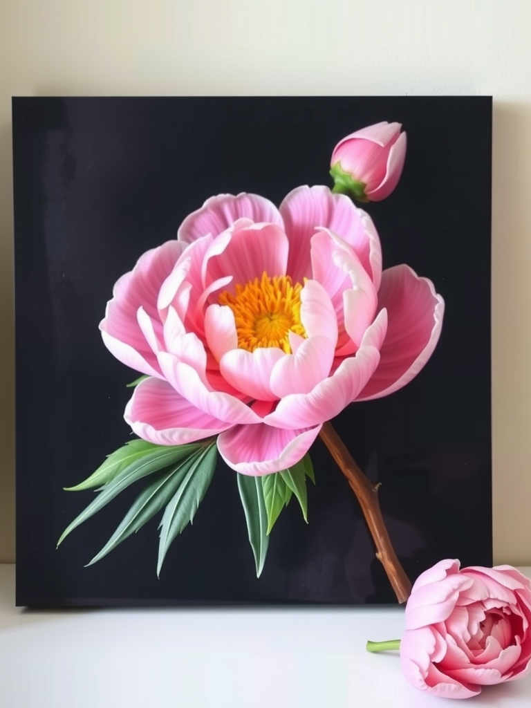 Peony Floral Art