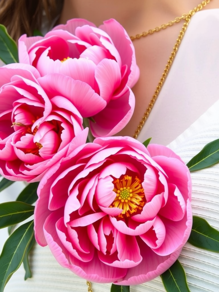 Peony-Inspired Jewelry