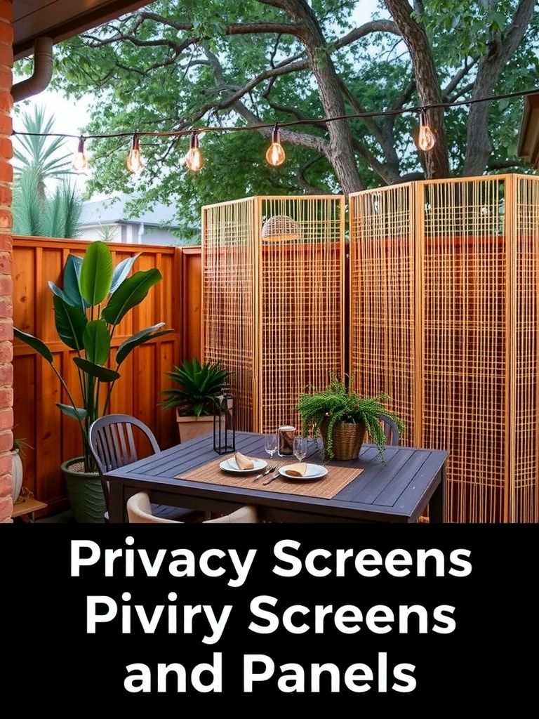 Privacy Screens and Panels