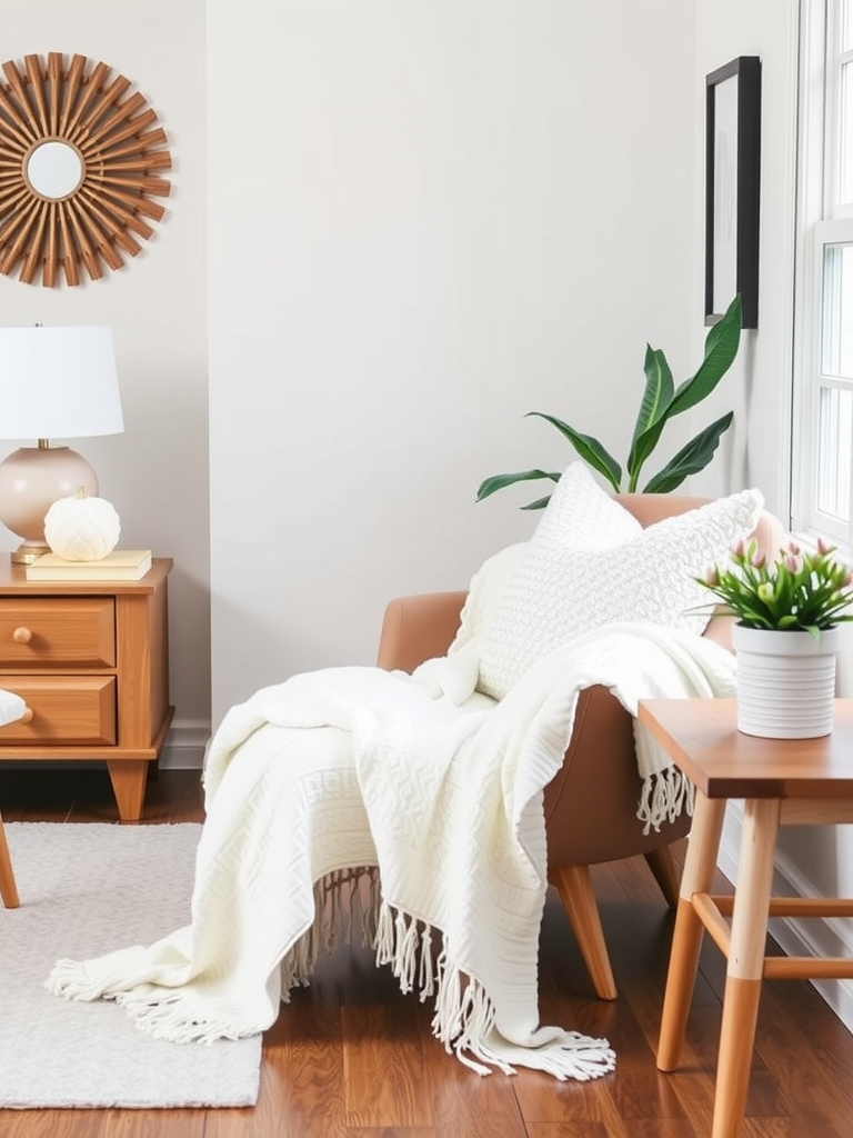 Stylish White Throw Blankets