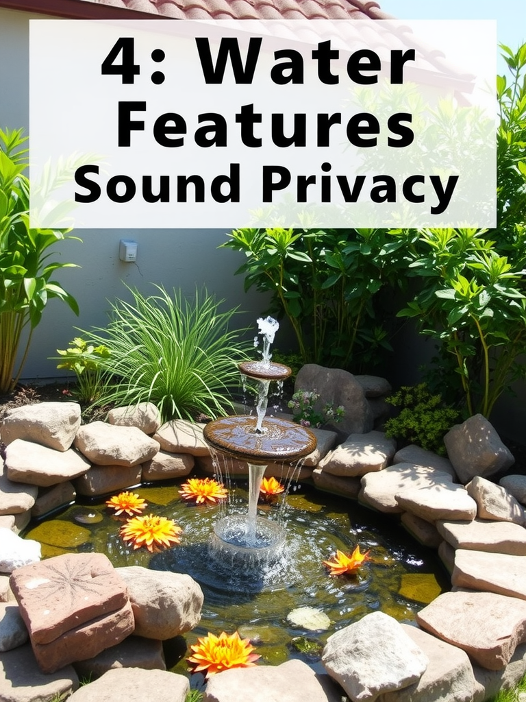 Water Features for Sound Privacy