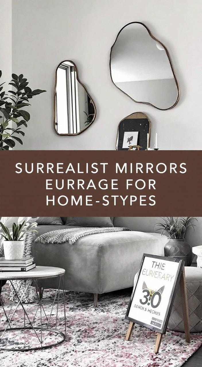 Irregularly shaped mirrors enhance home decor, adding depth, intrigue, and a surrealist touch.